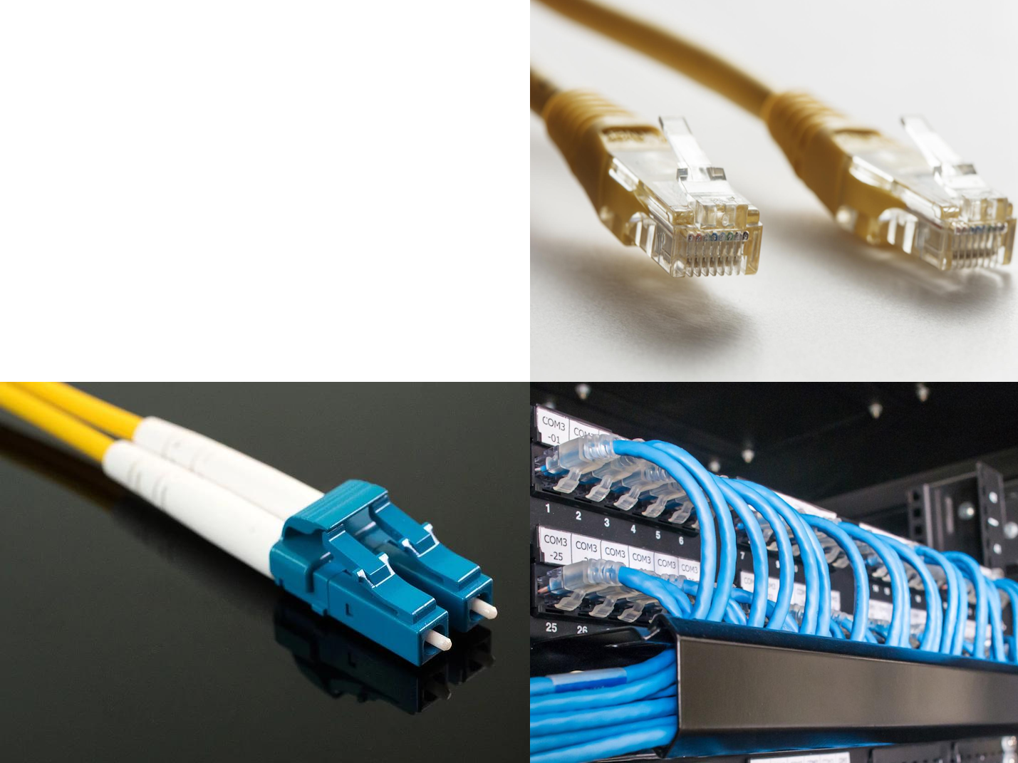 Câblage cuivre et fibre optique