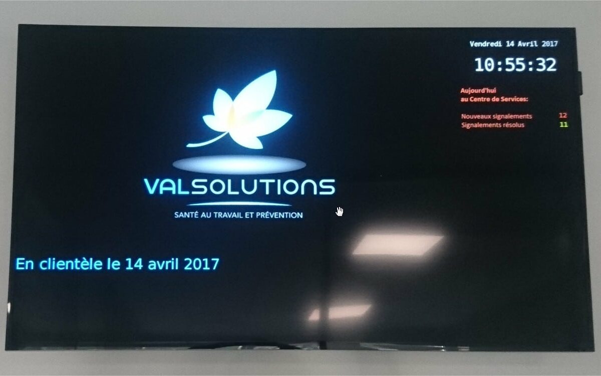 Val Solutions choisit la solution d&rsquo;affichage dynamique d&rsquo;Immotic
