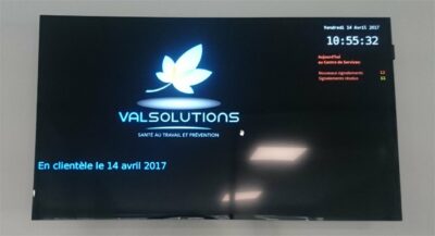 Val Solutions choisit la solution d&rsquo;affichage dynamique d&rsquo;Immotic